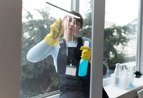 Nettoyage de vitres intérieures et extérieures à la Clotte